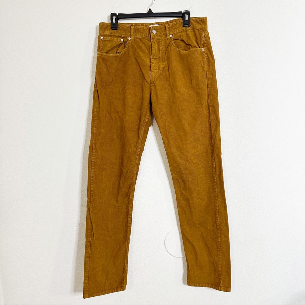 GANT Rugger corduroy mustard straight leg pants